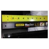 Stanley straight edge, level and more.