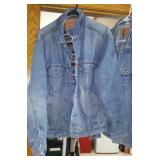 Levi Strauss Vintage Denim Jackets (3) Fleece Lined, Flannel lined and unlined.  All Size L.