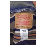 Levi Strauss Vintage Denim Jackets (3) Fleece Lined, Flannel lined and unlined.  All Size L.