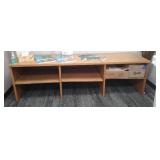 Worktop with Storage Shelf.