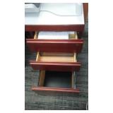 Office Desk (3 sections), Bookshelf.