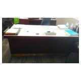 Office Desk (3 sections), Bookshelf.