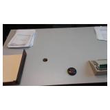 Office Desk (3 sections), Bookshelf.