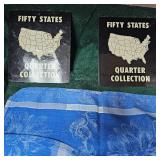(2) Fifty States Quarter Collections in Books-100 Coins,Complete