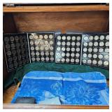 (2) Fifty States Quarter Collections in Books-100 Coins,Complete