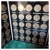 (2) Fifty States Quarter Collections in Books-100 Coins,Complete