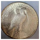 1922 Peace Dollar AACGS MS62 w/Nice Edge Toning