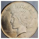 1922 Peace Dollar AACGS MS62 w/Dark Rim Toning