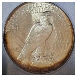 1922 Peace Dollar AACGS MS62 w/Dark Rim Toning