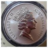 1999 Silver Kangaroo. 1 Troy Ounce Dollar, Royal Australian Mint UNC