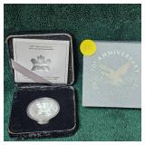 1997 10th Anniversary Silver Proof Loon Dollar