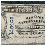1902 $10 Large Minneapolis Note