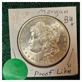 1881-S Morgan $1 BU + Proof Like