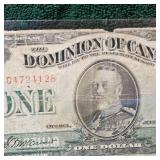 1923 $1 Canada Green Seal Large Note