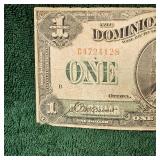 1923 $1 Canada Green Seal Large Note
