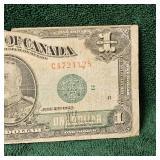 1923 $1 Canada Green Seal Large Note