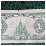 1923 $1 Canada Green Seal Large Note