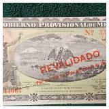 1914 Mexico 5 Peso Large Note BU