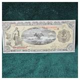 1914 Mexico 2 Peso Large Note BU