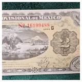 1914 Mexico 2 Peso Large Note BU