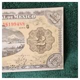1914 Mexico 2 Peso Large Note BU