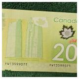 2017 $20 Canada Note BU