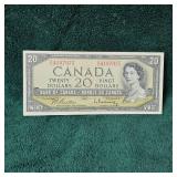 1954  $20 Canada Note BU