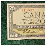 1954  $20 Canada Note BU
