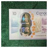 2017 $10 Canada 1867-2017 Polymer Seal BU