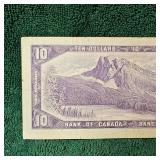 1954 $10 Canada Note VF
