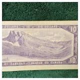 1954 $10 Canada Note VF