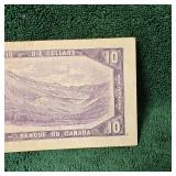 1954 $10 Canada Note VF