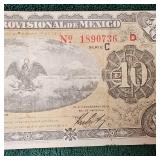 1914 10 Peso Mexico Large Note
