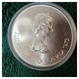 1973 $5 Silver Olympics Coin 1976