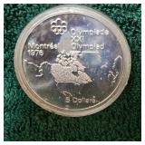 1973 $5 Silver Olympics Coin 1976