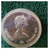 1973 $5 Silver Olympics Coin 1976