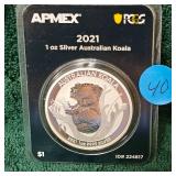 2021 1oz Silver Australian Koala APMEX