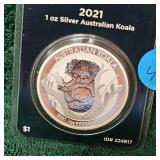 2021 1oz Silver Australian Koala APMEX