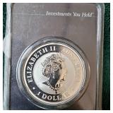 2021 1oz Silver Australian Kookaburra APMEX