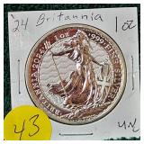 2024 Britania 1 oz UNC-2 pounds