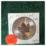2024 Maple Leaf 1 oz UNC $5