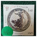 1999 Britania 1 oz UNC-2 Pounds