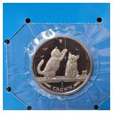 2001 Somali Kitten Crown Coin-Isle of Man Collection