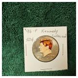 1996-P Kennedy 50c Gold Layered UNC