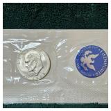 1973 Eisenhower "Silver" Silver Dollar UNC "not copper"
