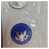 1973 Eisenhower "Silver" Silver Dollar UNC "not copper"