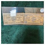 1938 "Parade of a Century" 10c and 25c obsolete Bank Notes