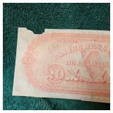 1857 Obsolete $20 Louisiana Note