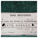 1842 Obsolete $5 Illinois Note