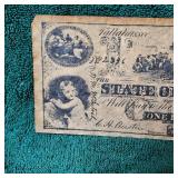 1863 Obsolete $1 Florida Note